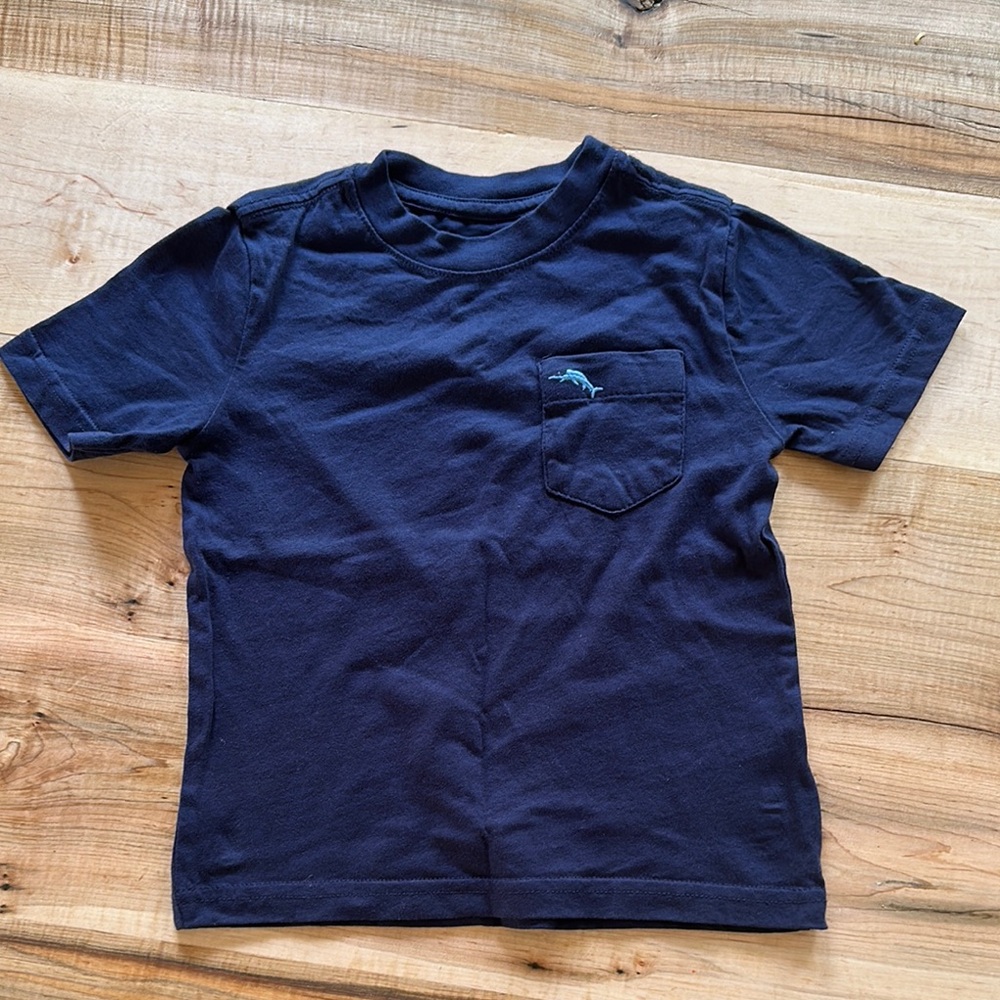Kids Navy Blue T-Shirt with Pocket